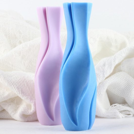 Fles kaars vorm bloem vaas kaarsvormen bloem vaas siliconen vorm stompkaars vormen voor kaarsen woondecoratie kaarsen maken aromatherapie gips kaarsen klei ambachten — afbeelding 2