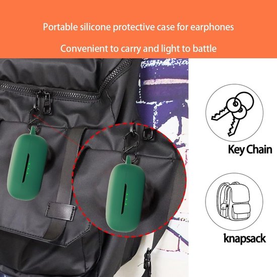 Hoes compatibel met EarFun Air Pro 4, zachte TPU, krasbestendige beschermhoes voor bluetooth-hoofdtelefoon, compatibel met EarFun Air Pro 4, zwart — afbeelding 5
