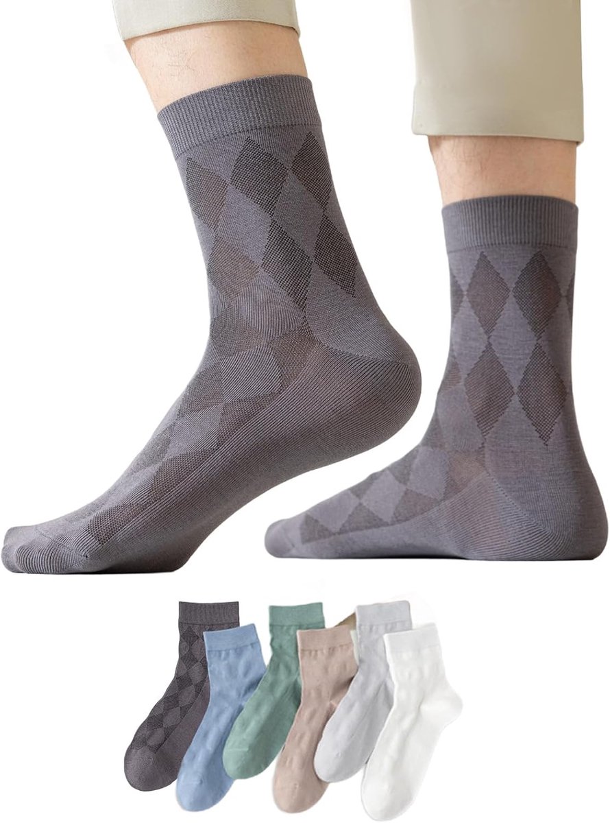 Womens Calf Socks G450GR O, grijs, één maat