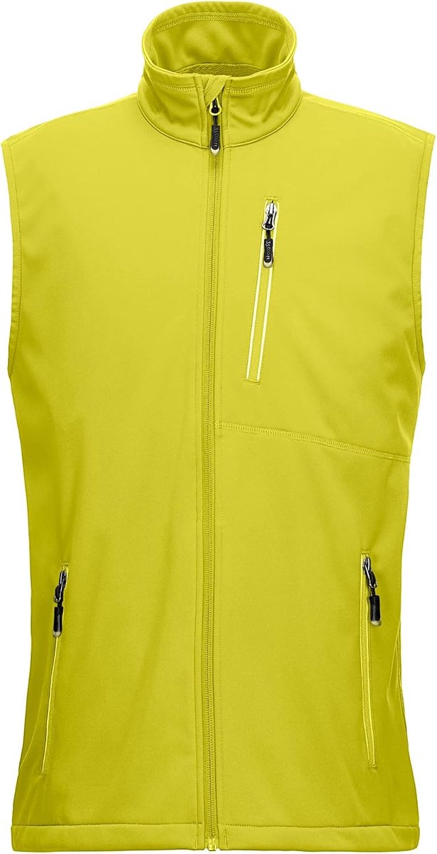 33,000ft Lichtgewicht softshell vest voor heren, waterdicht winddicht loopvest, ademend vest, gilet mouwloos jack voor fietsen, hardlopen, wandelen, golf, werk
