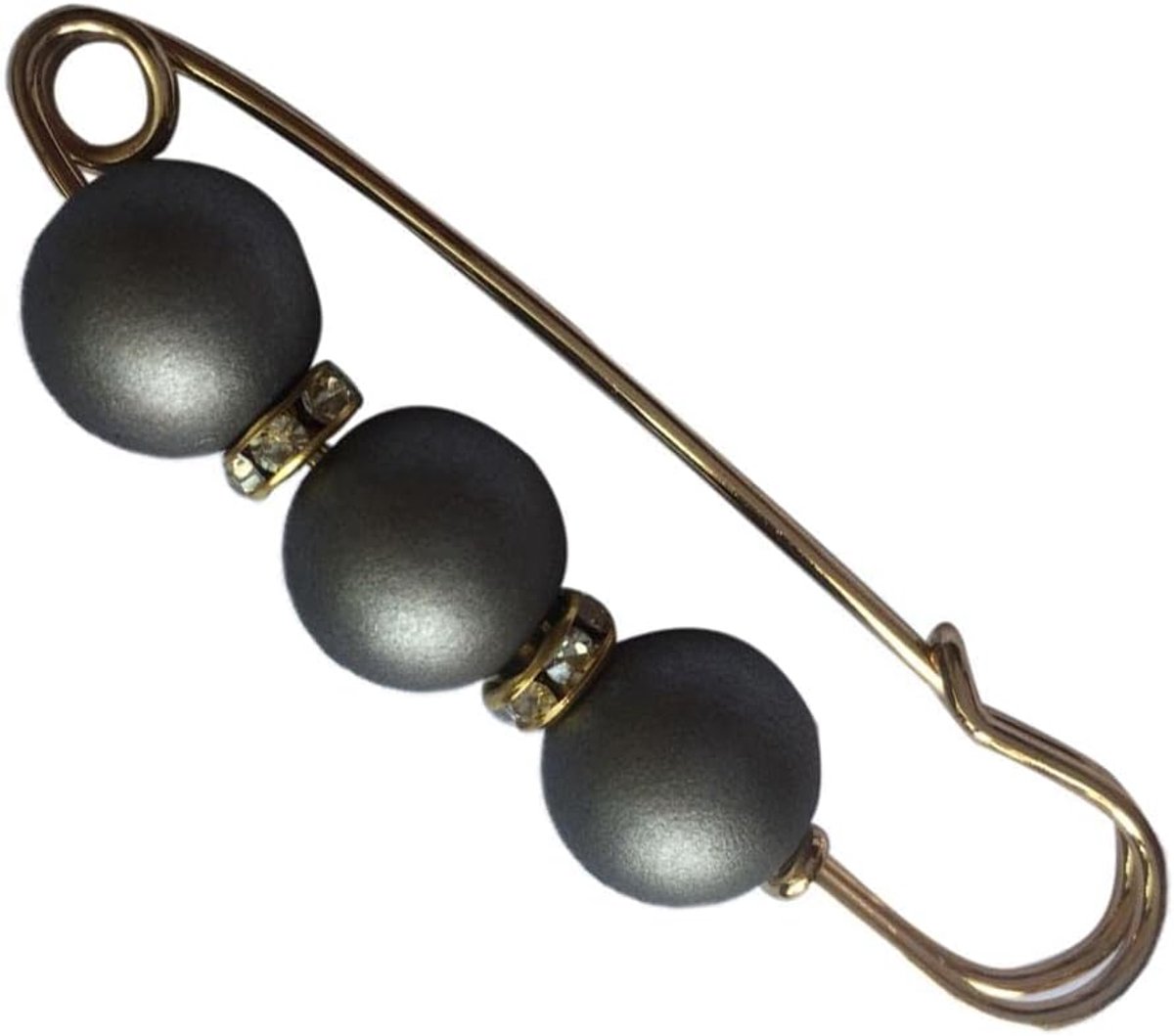 Zalati Badge Broche Pin, Pearl, Metaal