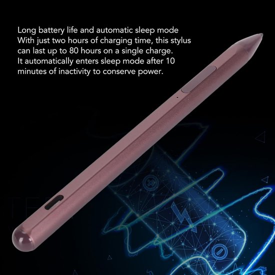 Styluspen, MPP 2.0 Tilt Palm Rejection Oplaadbare Actieve Pen met 3 Vervangende Penpunten, Laptop Stylus Pen met 4096 Drukgevoeligheid (-2612240035114) — afbeelding 2