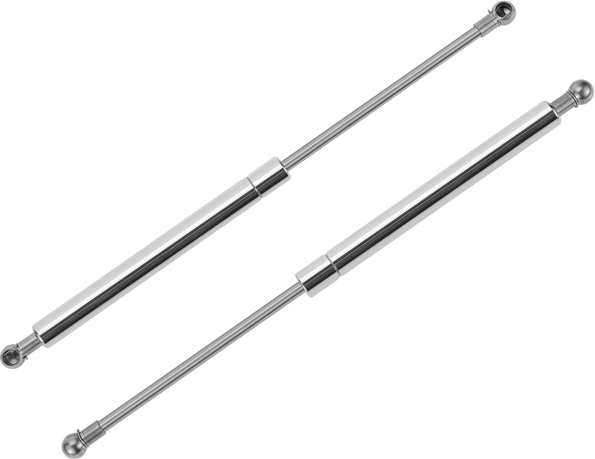 15inch/380mm 100lb/445N/45kg Roestvrij Staal Lift Ondersteuning Stutten Kogelgewricht Gasveer voor Boot Marine Luik Dekking Opslag Deksel Gereedschapskist Dekking 2 Stuks