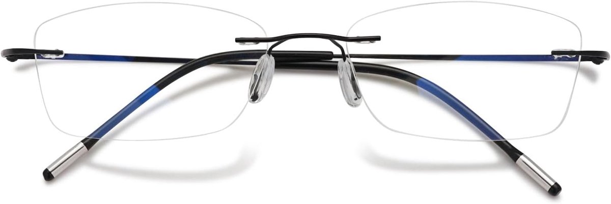 Randloze titanium blauwlichtfilter leesbril ultralicht metaal anti-blauw licht leeshulp zonder frame voor heren en dames