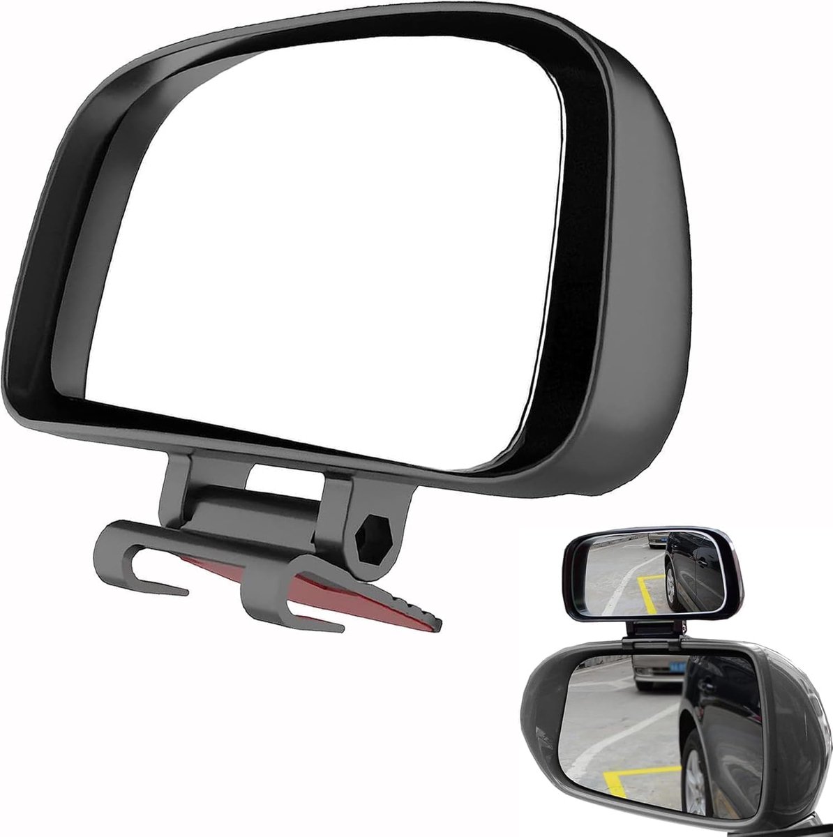 Achteruitkijkspiegel voor auto, anti-hoek, 360° draaibaar, groothoek, universeel voor auto, SUV, bestelwagen, eenvoudige installatie