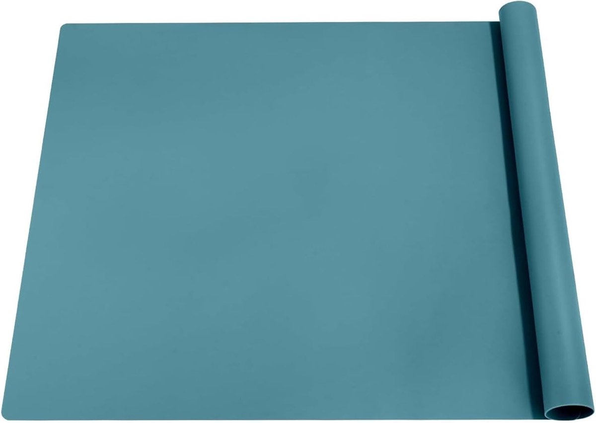 Siliconen mat groot 70x50 cm, grijs-groen knutselonderlegger voor kinderen, schilderonderlegger voor kinderen, knutselonderlegger, siliconen knutselmat, schilderonderlegger voor schilderen