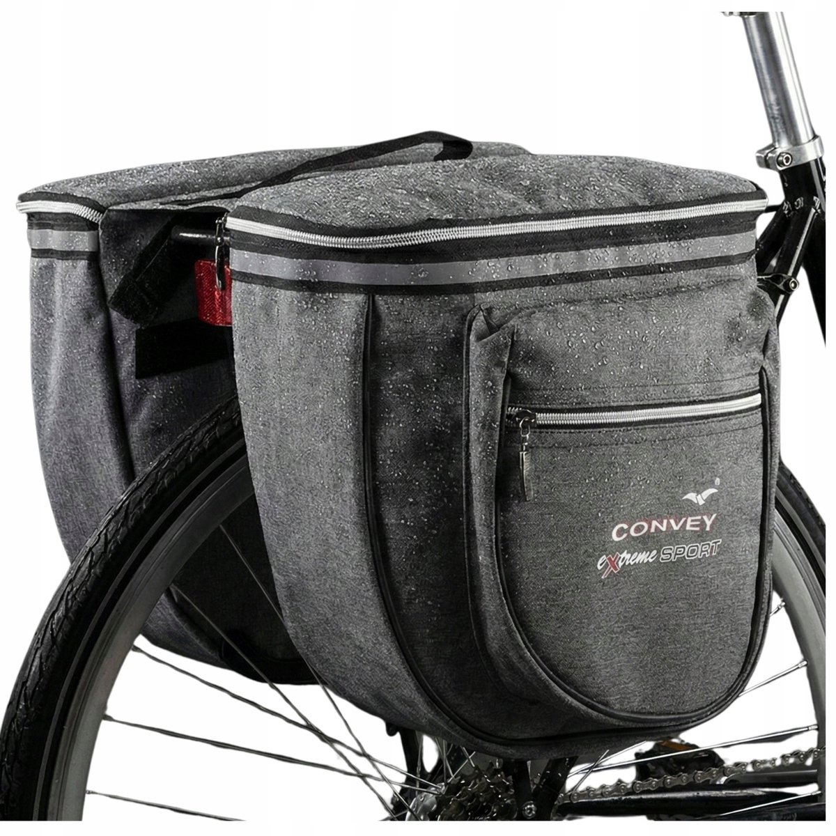 Convey Fietsbagagedrager Tas 16L - Waterdicht, Duurzaam, 2 Compartimenten