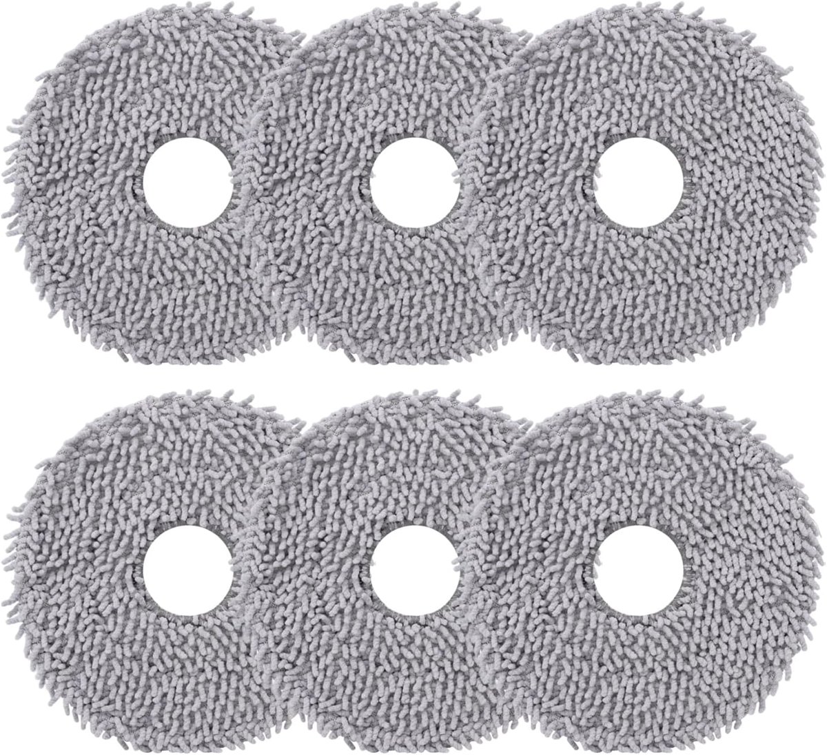 6 stuks doekjes voor Roborock Q Revo/Qrevo S/Qrevo Pro/Qrevo Master/Qrevo Edge/Qrevo Curv/Qrevo Slim/Saros 10R/Z70/QV 35A 35S/QR 598 798/S5V robotstofzuiger, wasbaar en herbruikbaar, reservedoek