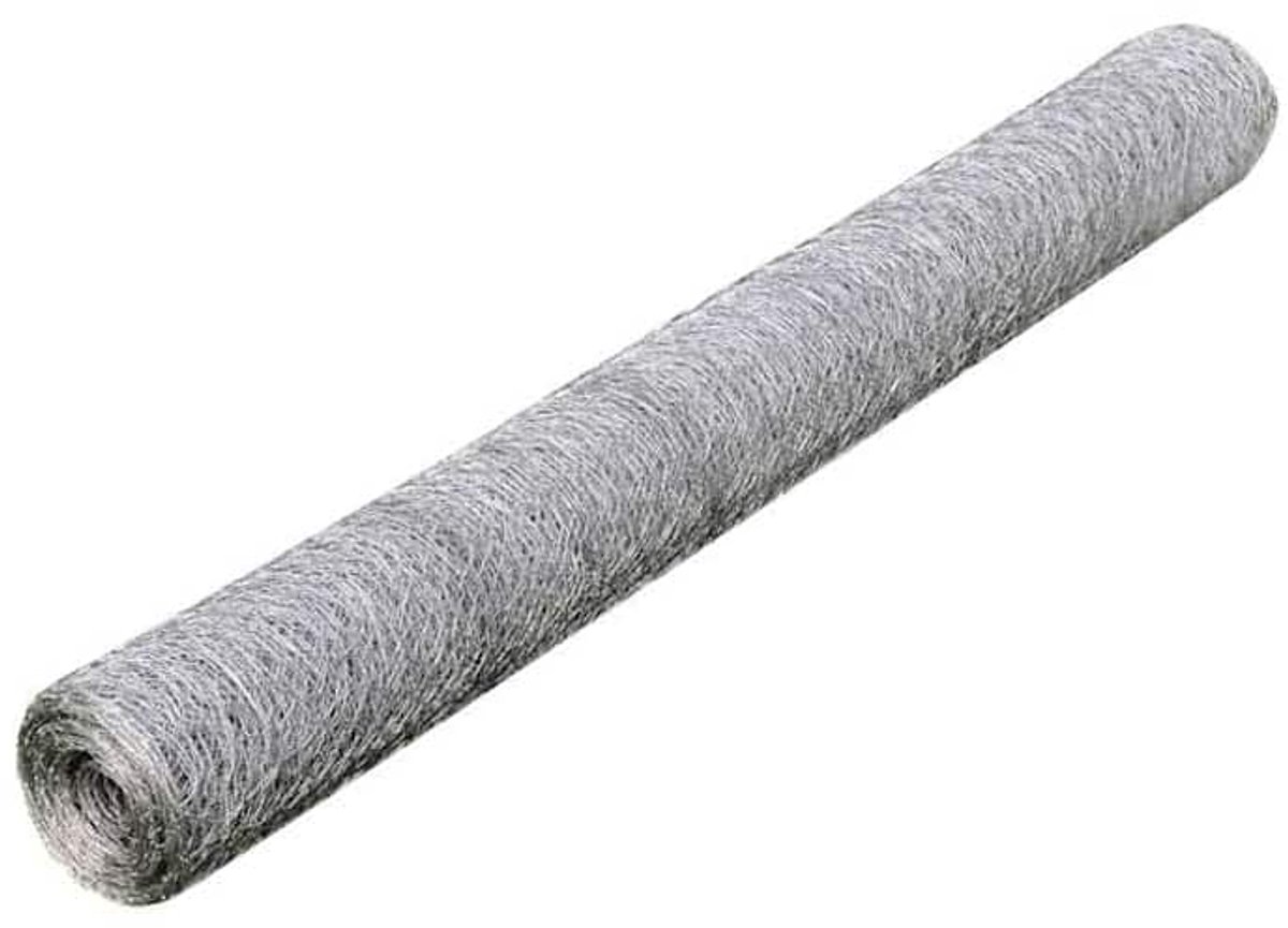 Bol.com vidaXL - Kippengaas - 25x0,5 - m - gegalvaniseerd - staal - zilverkleurig aanbieding