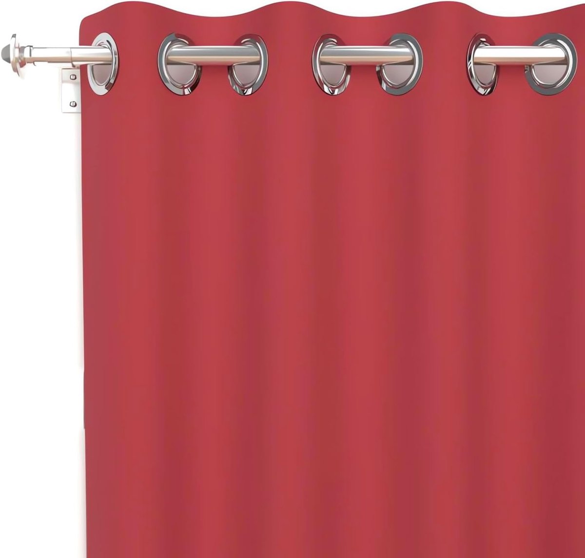 D'Ocre 32457 Alix Rideau Haar Ã Â Oogjes Polyester Rood 135x185 cm