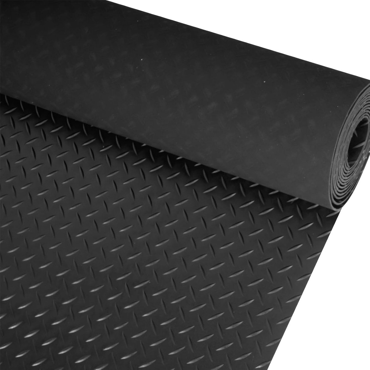 Rubberen mat per meter 100 x 500 cm rubberen vloermat rubberloper vloerbedekking garage beschermingsmat noppenmat vloermat antislip mat, dikte: 3 mm