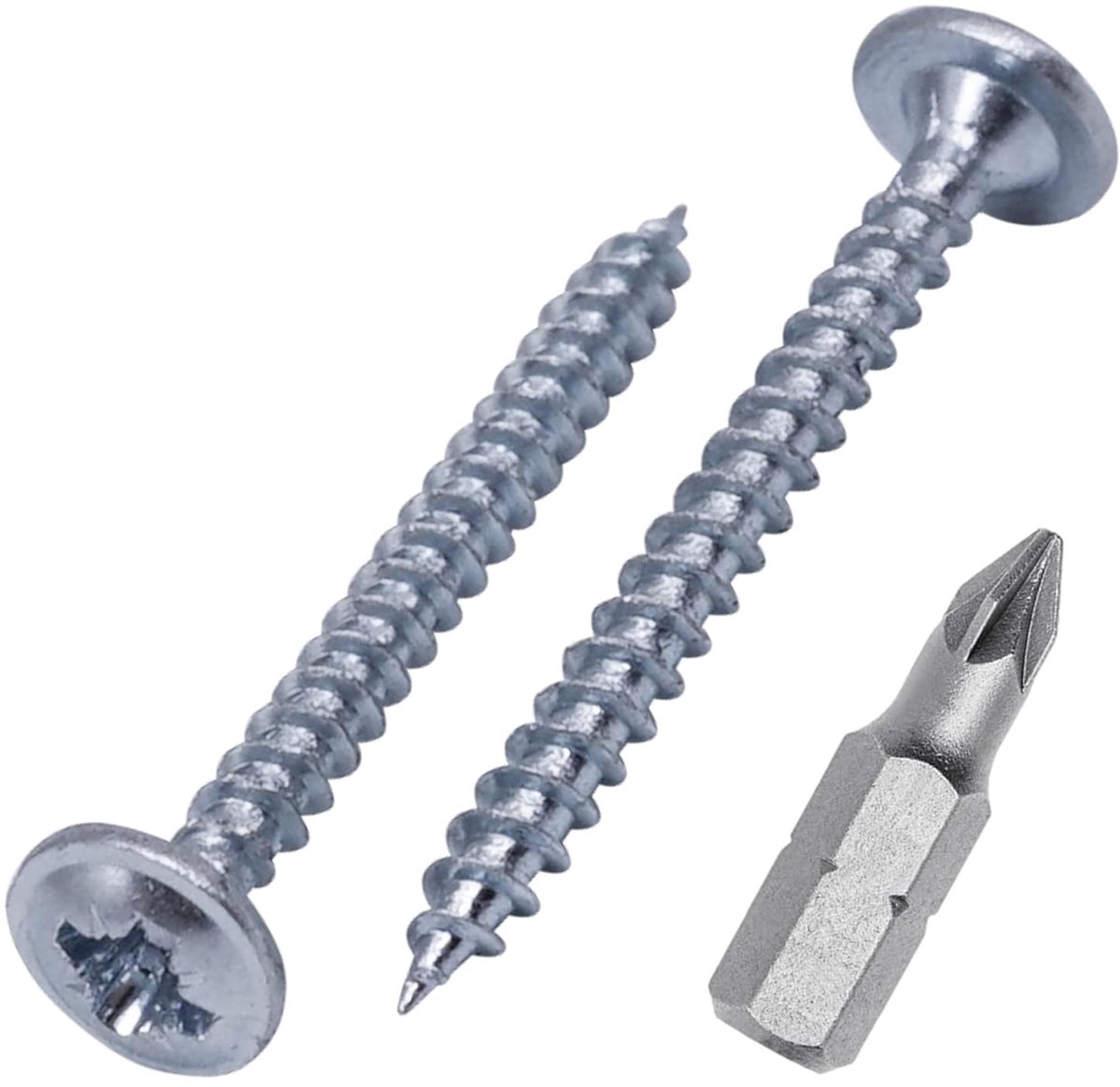 (Pack van 250 stuks) verzinkt staal 3,0 x 30 mm houten schroeven, metalen schroeven, gemodificeerde truss kop, zelftikken (250, 3,0 x 30 mm)