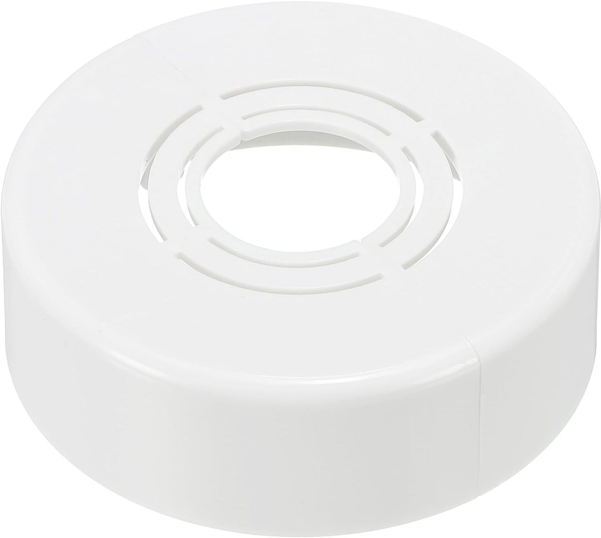 Muur Split Flens 0,8/1/1,3 inch, 1" Verdikt Snijdbaar ABS Rond Rozet Plaat Deksel Gesp voor Waterpijp Kraan Decoratie, Wit