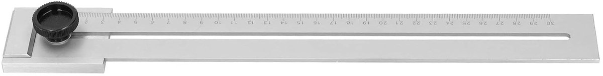 Houtbewerking meetgereedschap, parallel koolstofstaal markeergereedschap voor nauwkeurig markeren, vergrendelknop, voor timmerwerk en mechanische bewerkin (300 mm)