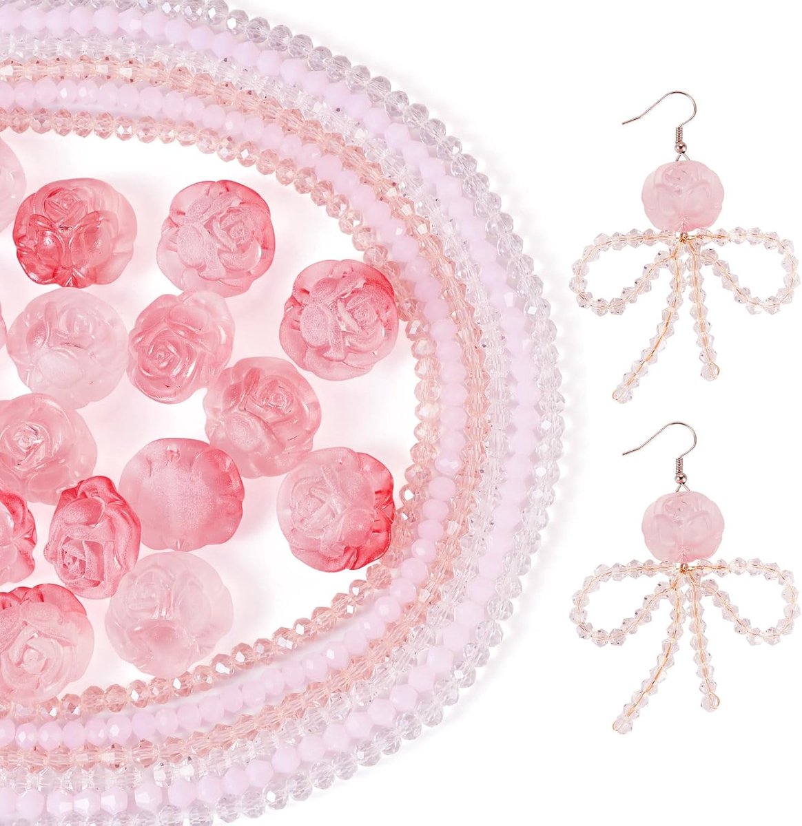 Kralen Bicone Kristal Glas Kralen Losse Spacer Zaad Kralen Voor Diy Vrouwen Sieraden Maken Armband Oorbel Valentijnsdag