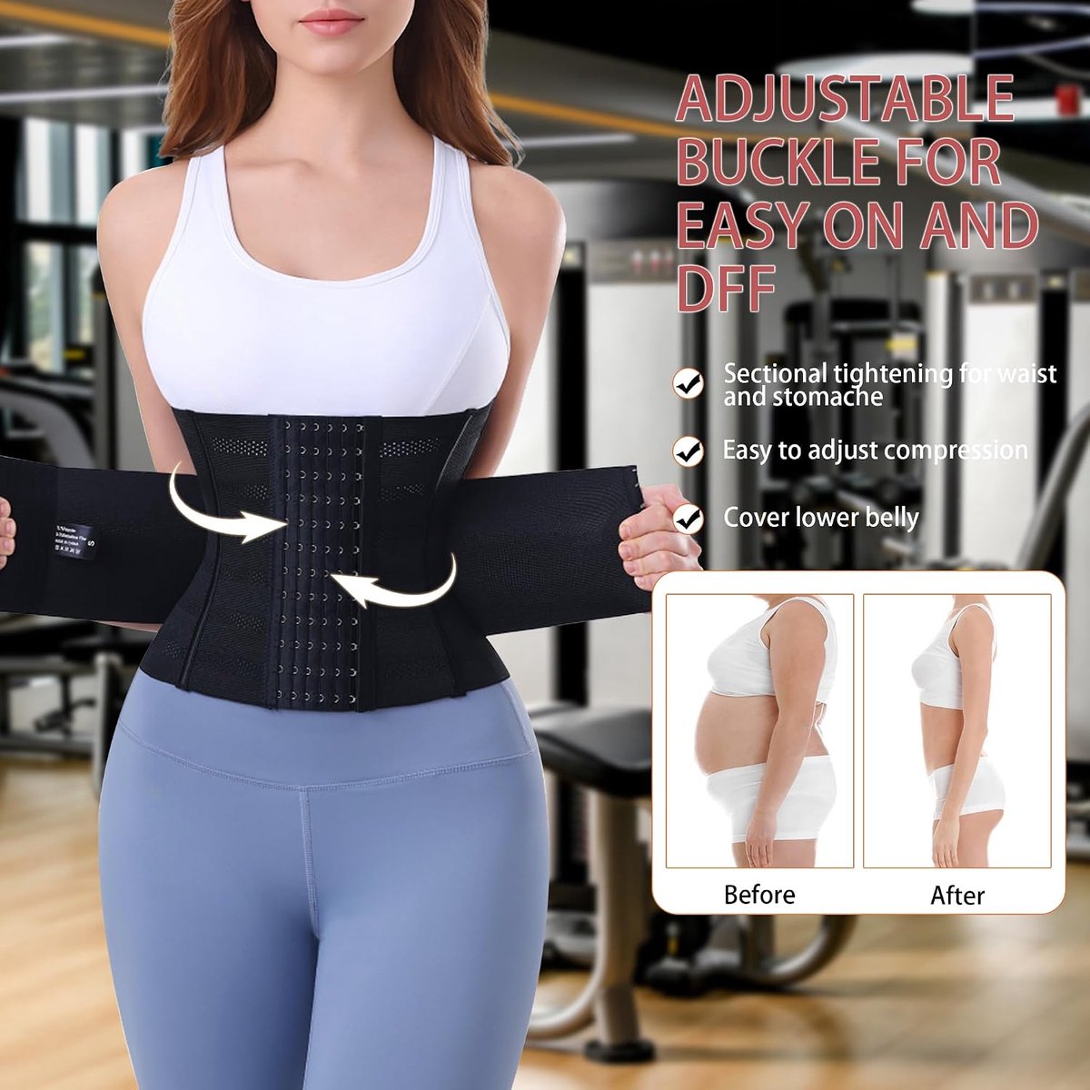 Taille Trainer Riem Verstelbare Buik Band voor Vrouwen Mannen, Lichaam Shaper Sport Gordels, Taillebanden