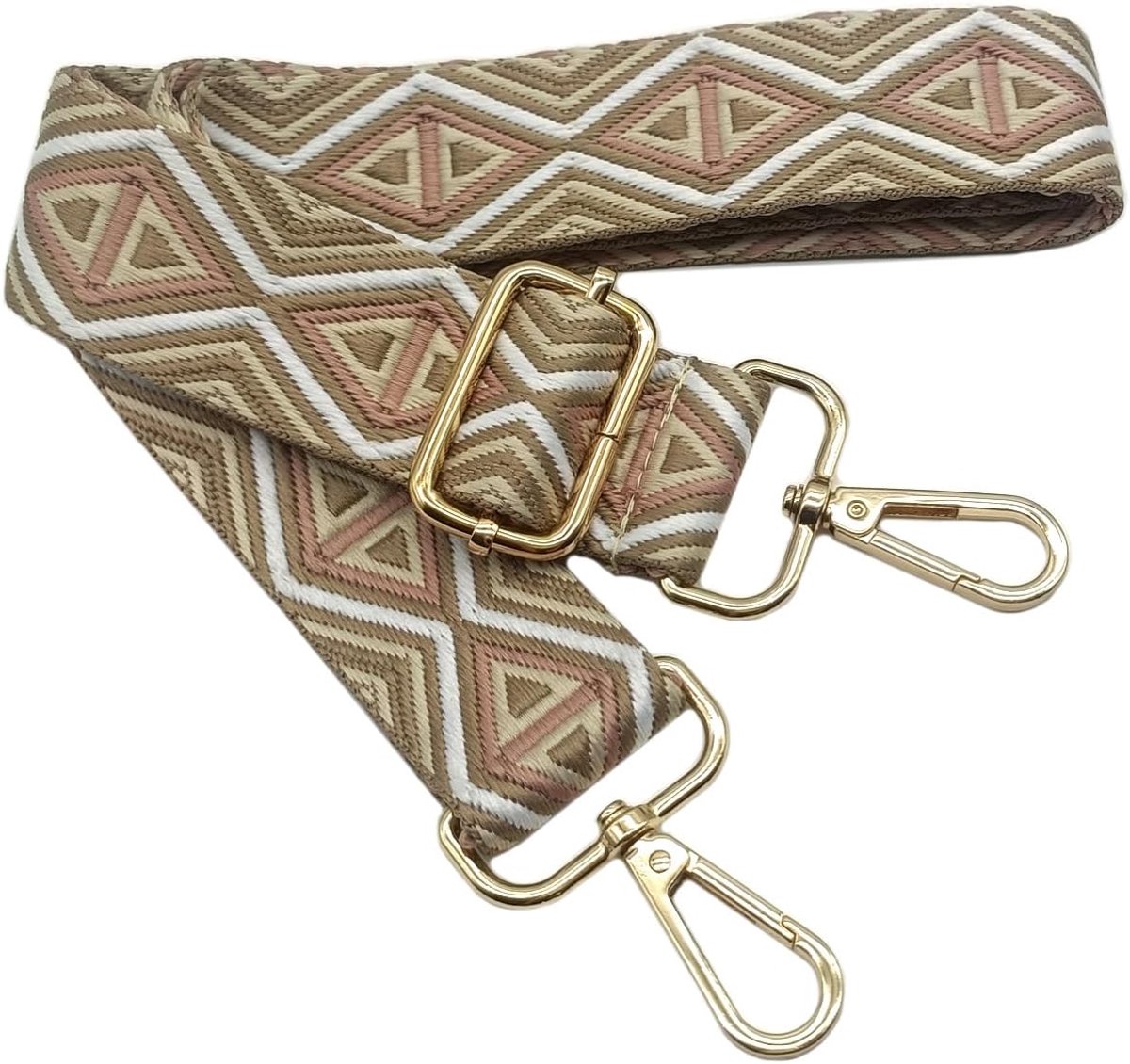 Schouderriem voor tassen, meerkleurig, tasriemen om te wisselen, tasriem, breed met gouden karabijnhaak, 80-130 cm, draagtas, voor dames, schouderriem, handtas, 3,8 cm, 012, 3.8cm
