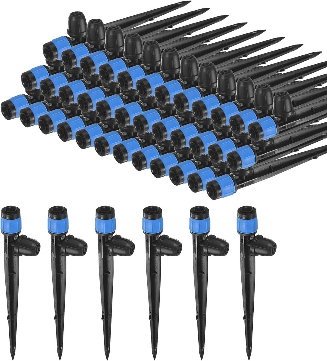 80-pack druppelirrigatie-emitters met verstelbare 360 graden waterstroom voor bewatering, tuinirrigatie en plantenverzorging
