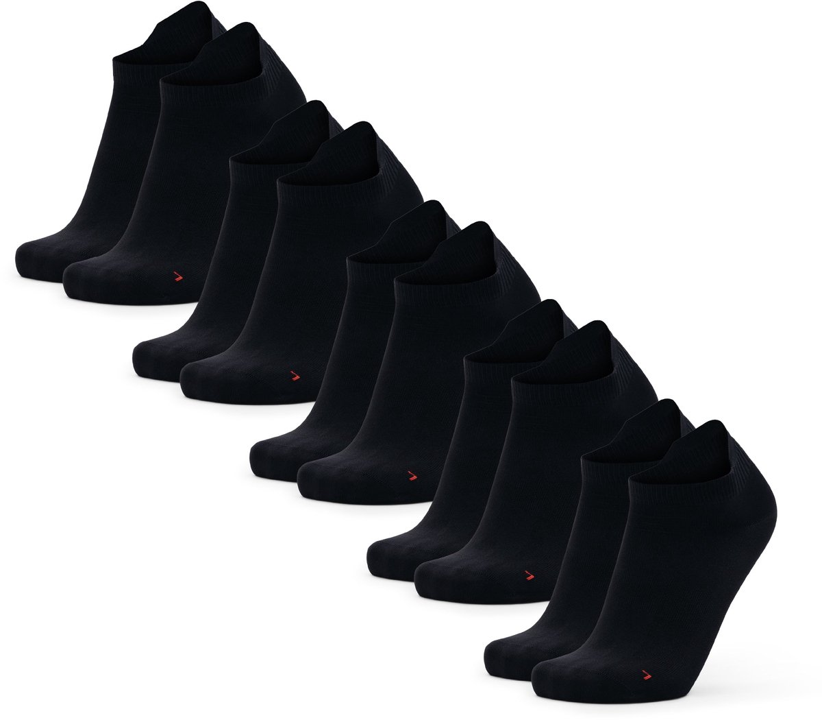 DANISH ENDURANCE Lage Hardloopsokken - Ademend & Blarenvrije Sportsokken - Unisex - 5 Paar - 39-42
