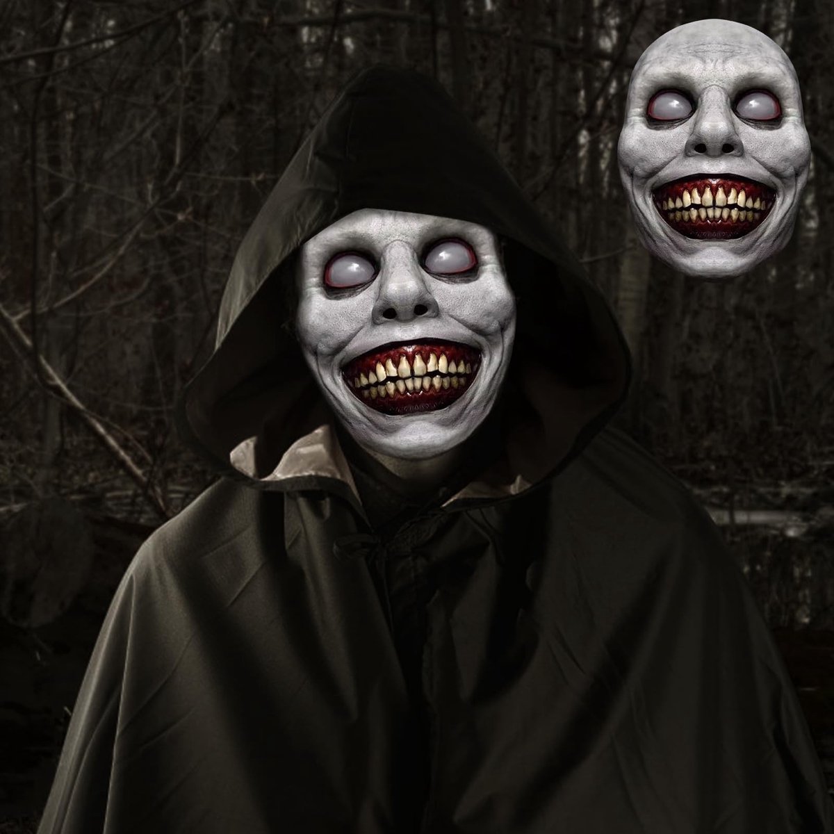 SolidKeus - Horror Masker voor Halloween met Smiling Demon Ontwerp