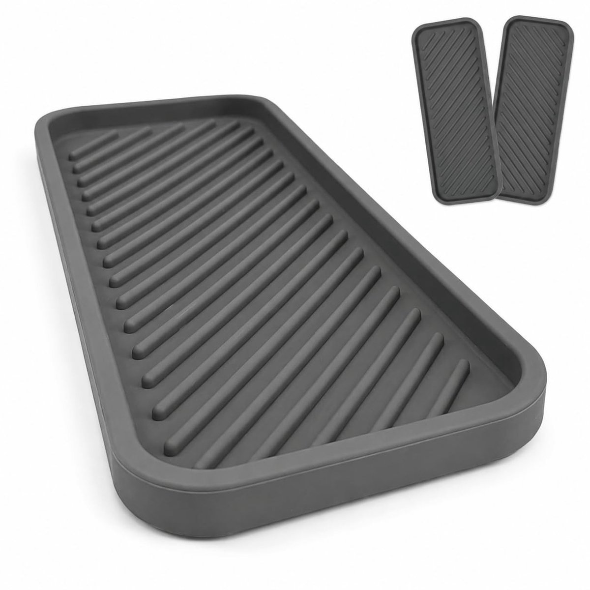 SolidKeus - Set van 2 Silicone Afvoer Matten voor Keuken en Badkamer