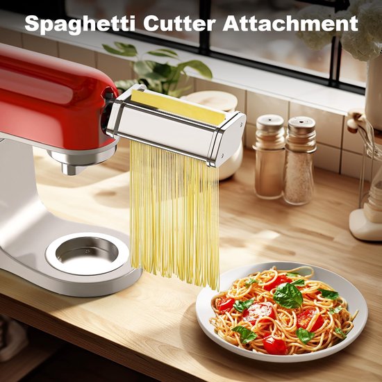 SolidKeus - Pasta Accessoire voor Kenwood Kmix en KVC85 met Roller en Snijders van Solidkeus — afbeelding 3