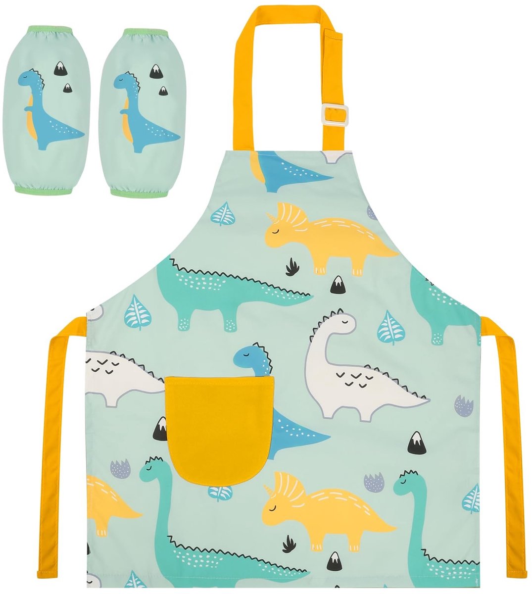SolidKeus - Kinderschort met Mouwen, Waterdicht en Met Cartoonprint