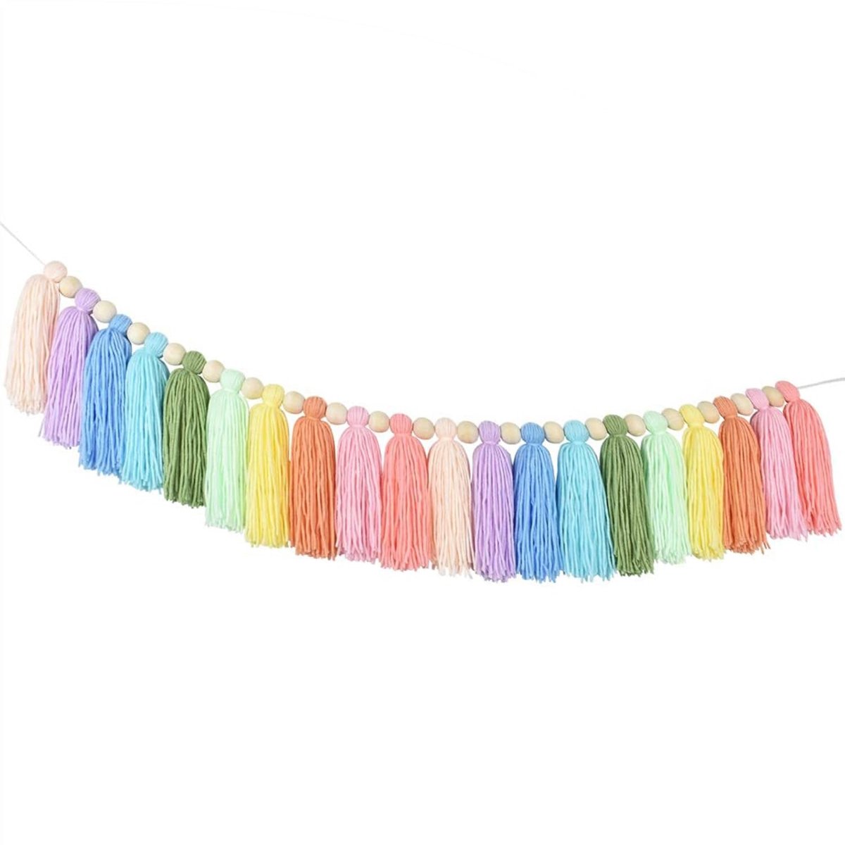 SolidKeus - Kleurrijke Tassel Garlands voor Feestdecoraties