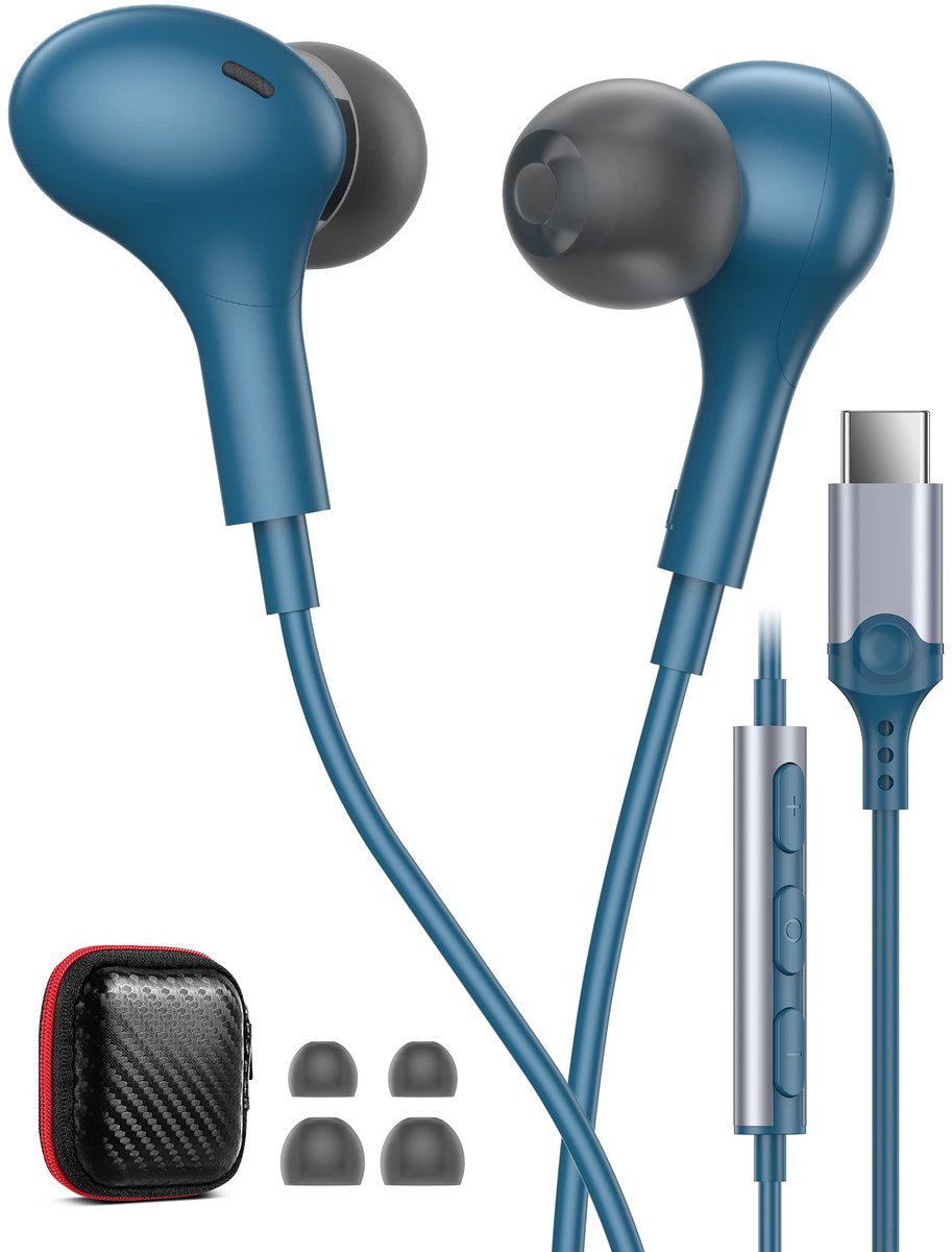 SolidKeus - USB C Hoofdtelefoon met HiFi Geluidskwaliteit en Microfoon