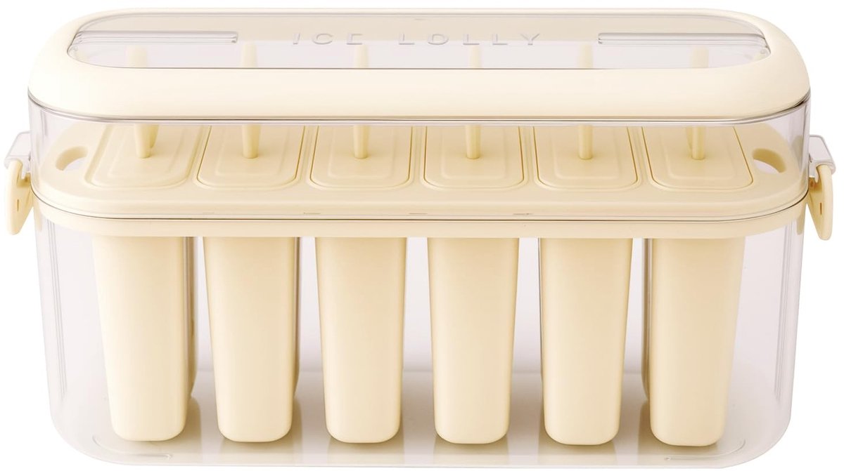 SolidKeus - Silicone IJsjesvorm met Handvatten en Deksel