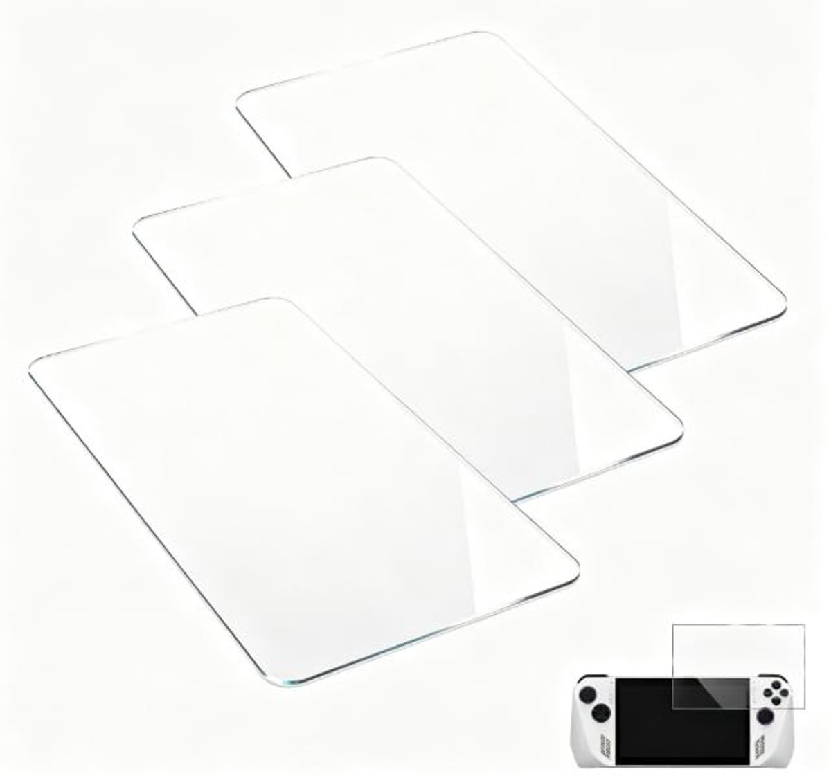 SolidKeus - 3 Stuks Gehard Glas Beschermfolie voor ROG Ally X