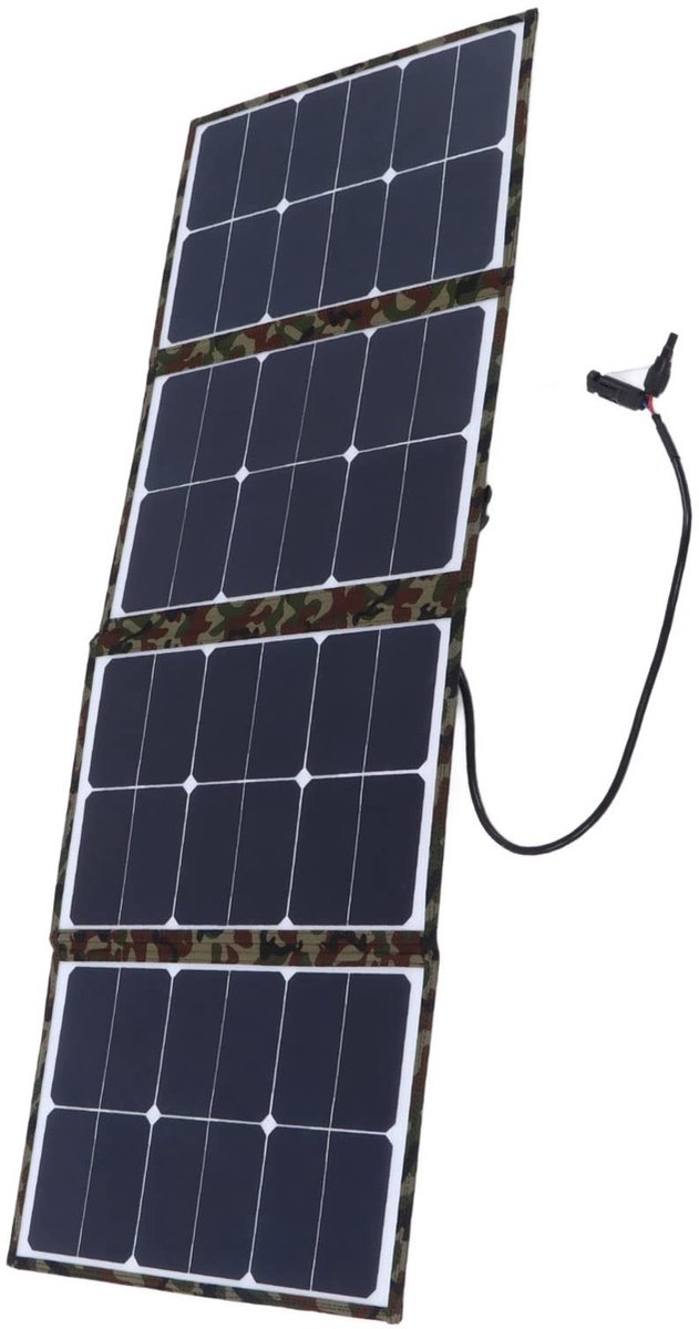 SolidKeus - 80W Opvouwbare Zonnepaneel Oplader voor Buiten