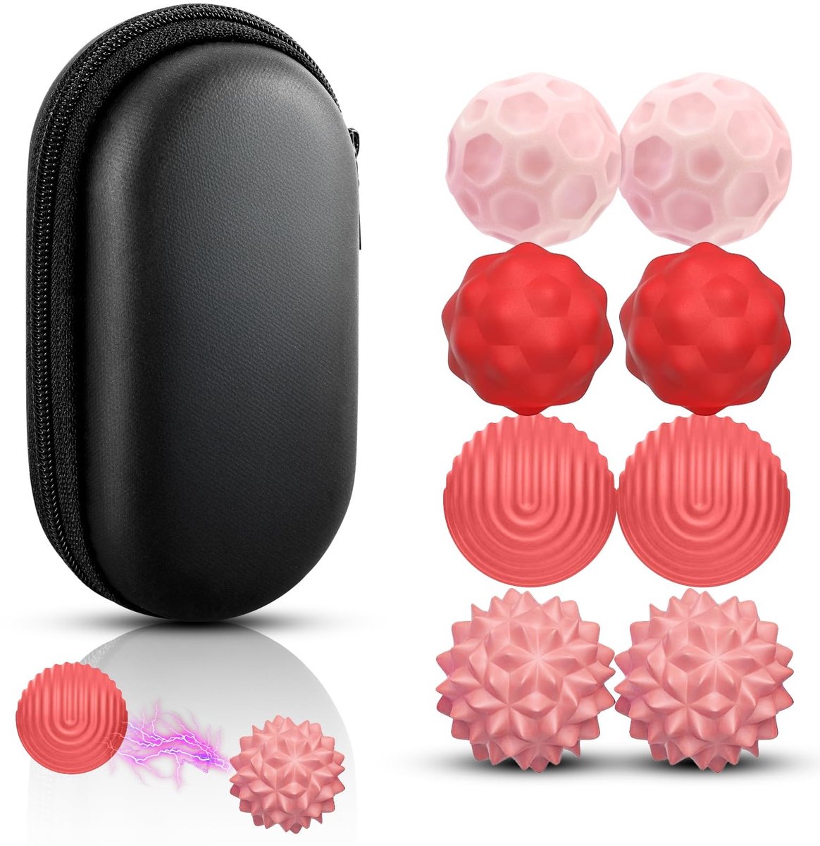 SolidKeus - Set van 8 Anti-Stress Ballen voor Volwassenen