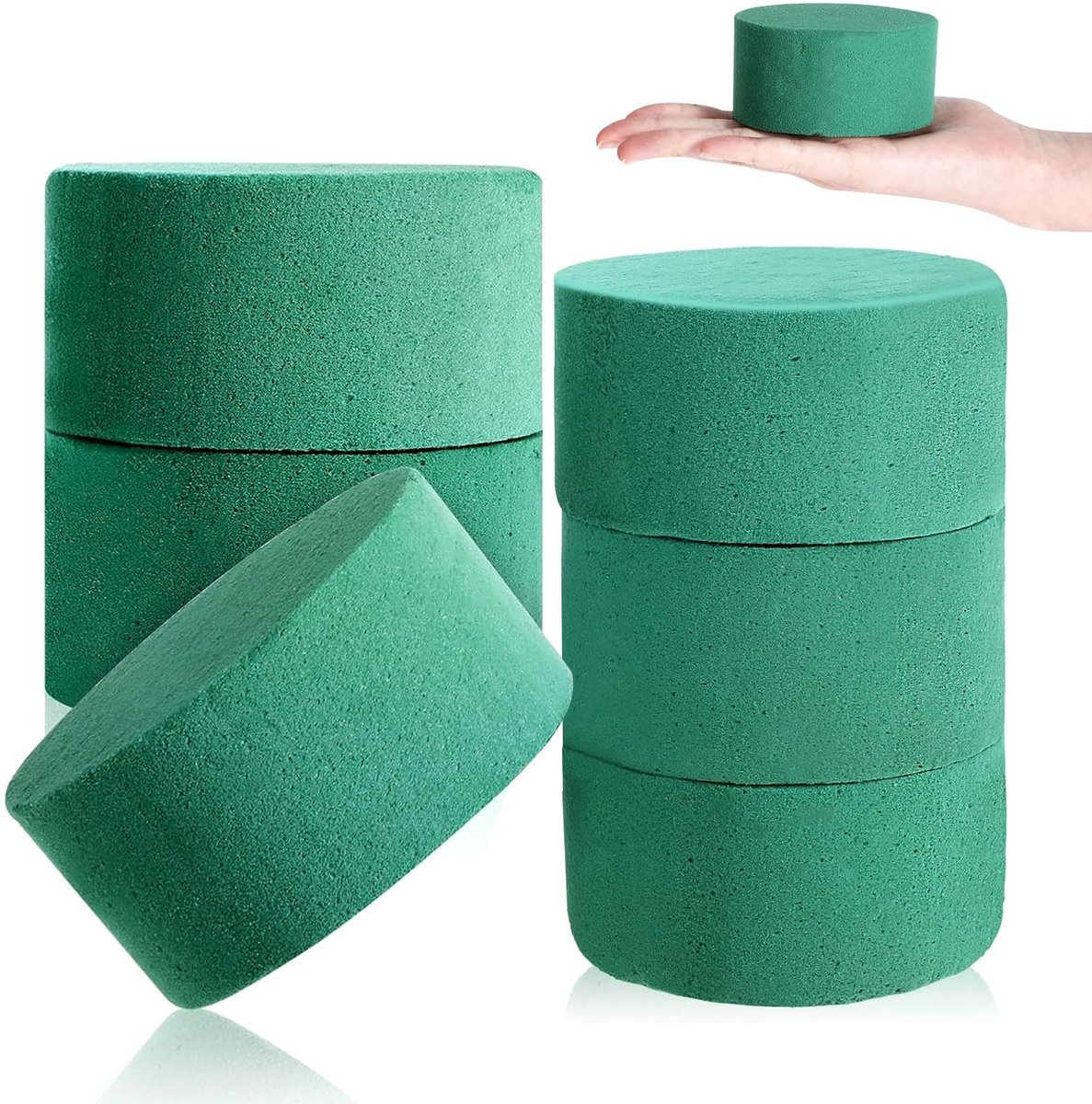 SolidKeus - 6 Stuks Foam voor Bloemen 8x4cm Decoratie