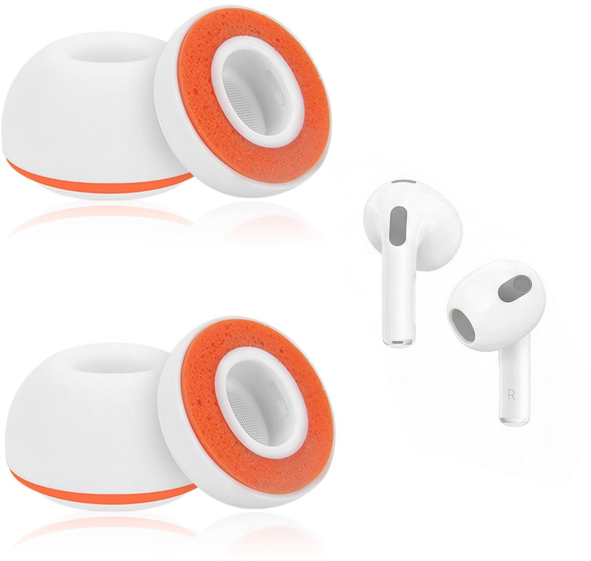 SolidKeus - 3 Paar Silicone Oorkussens voor AirPods Pro
