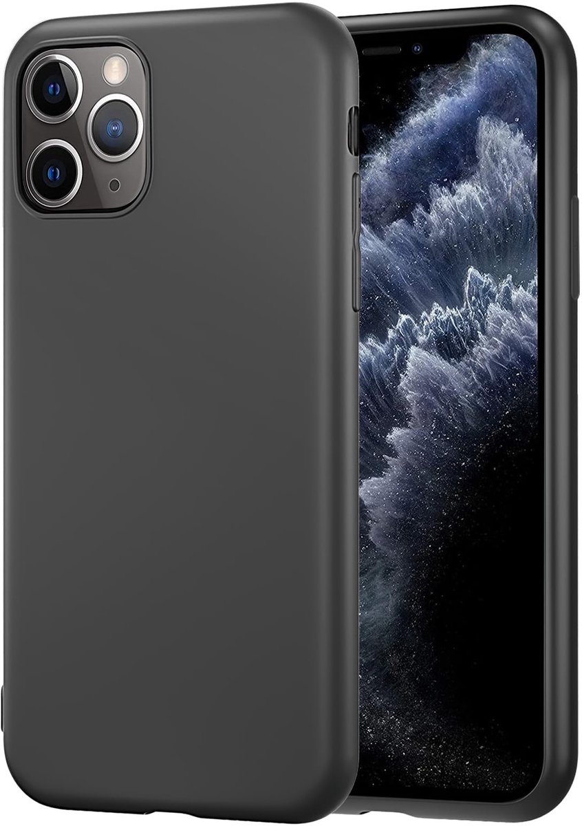 SolidKeus - Ultra Dunne Zwarte Hoes voor iPhone 11 Pro Max (6.5 Inch) van Siliconen