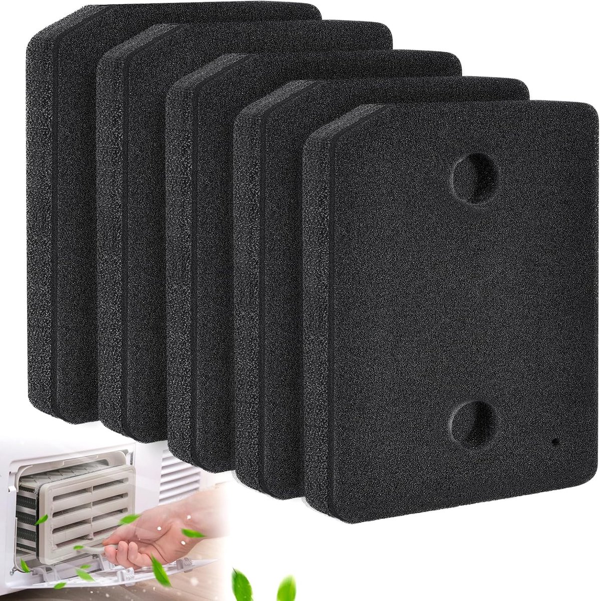5 stuks filters voor Miele T1-droger, grof en fijn filter voor Miele droger, reserveonderdelen pluisfilter drogerfilter voor Miele 9164761 condensdroger en warmtepompdroger, 207 x 155 x 30 mm