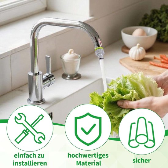 8 stuks universele tuinslangaansluiting 1/2 inch & 3/4 inch, kraanadapter tuinslang, tuinslangmondstuk, snelkoppeling voor tuin, irrigatie, reiniging buiten — afbeelding 4