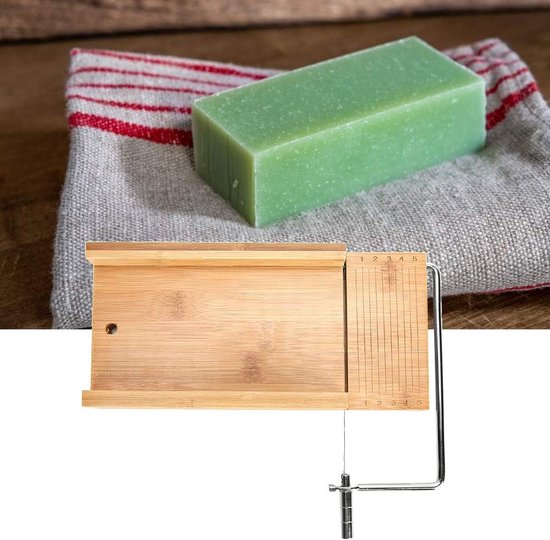 Zeepsnijder met draad, professioneel zeepsnijgereedschap Zeep DIY-snijder, benodigdheden voor het maken van zeep voor doe-het-zeep, kaas, kaars — afbeelding 2