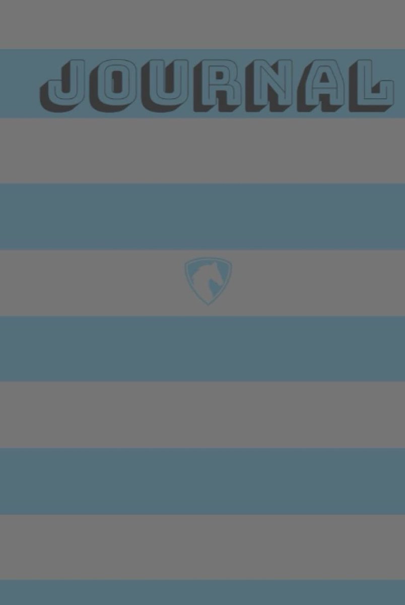 Blue Gray Line Journal, Hard Cover, Size 6x9, 100 Pages, Good for men and women, Good For Gift.