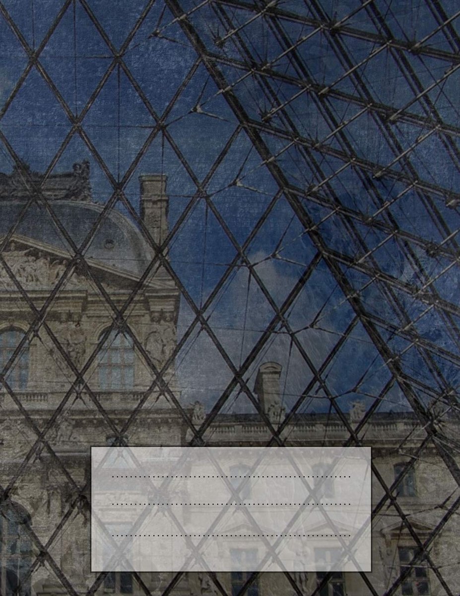 Ruled Notebook: Louvre 8.5x11
