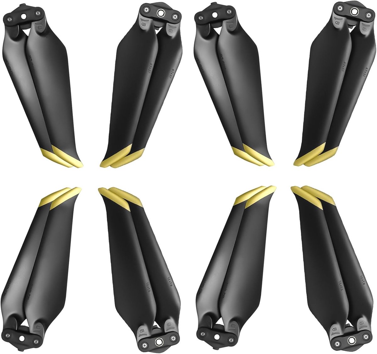 2 propellers, 8 stuks drone Mavic 2 Pro propellers met push-type snelsluiting-design, 8743 propellers voor Mavic 2 / Mavic 2 Pro/Mavic 2 Zoom drone-vervanging (goud)