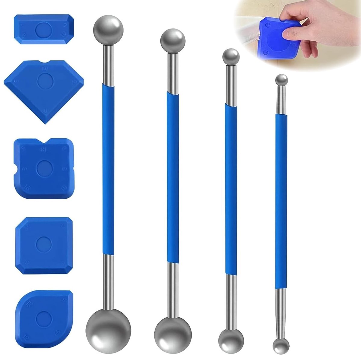 Omgoods - Silicone Kit voor Badkamer en Keuken Smoothing Tools