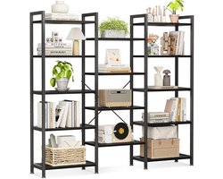 Omgoods - 14 Niveaus Boekenkast met Opbergruimte