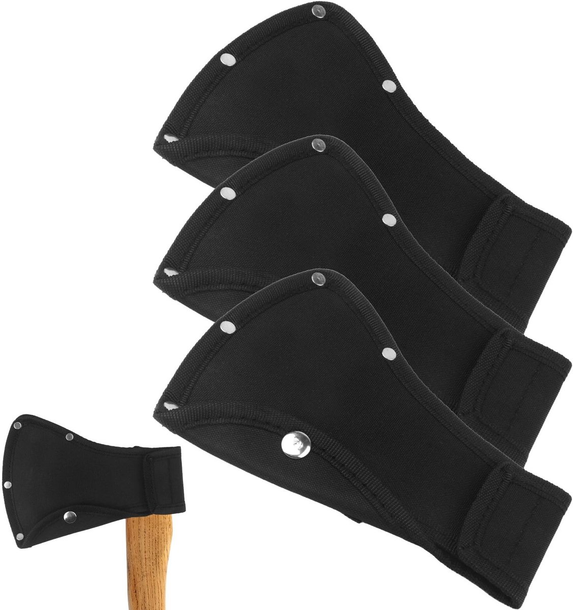 Omgoods - Set van 3 Robuuste Beschermhoezen voor Bijlen