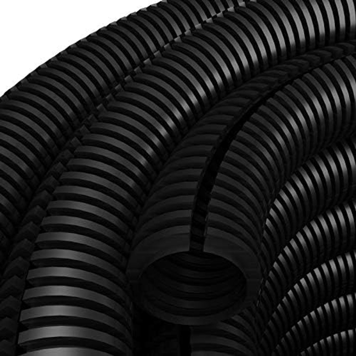 50 m gegolfde buis, Ø 10, PE-kabel, bescherming, buis, marterbescherming, sleuf, 10/7 isolatiebuis, beschermbuis, kabelbuis 6083