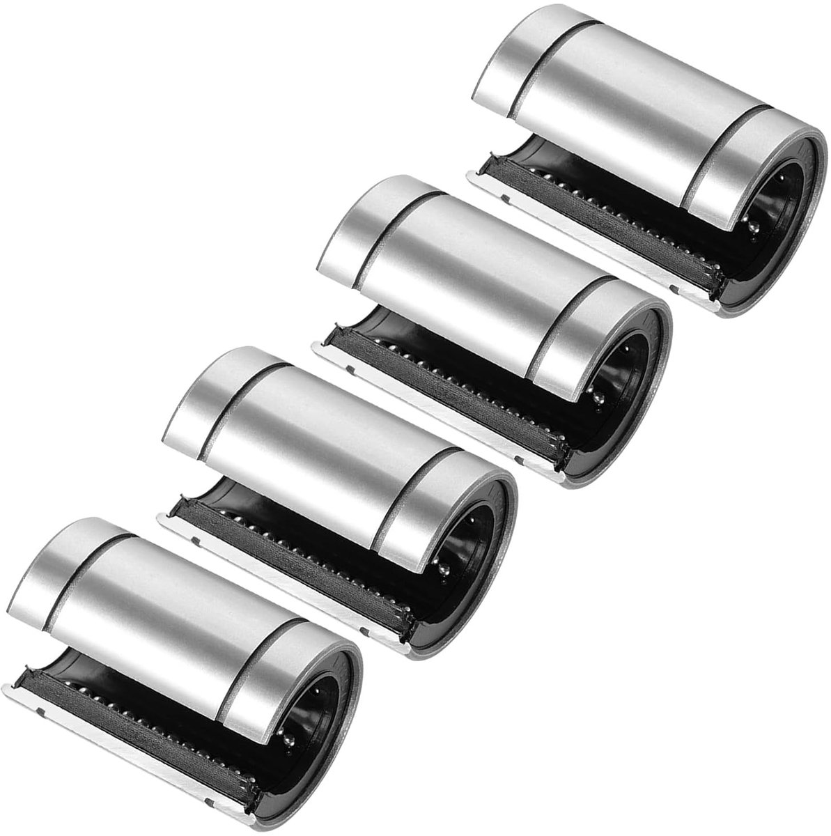 Lagers, 4 stuks, 25 mm x 40 mm x 59 mm, stalen lineaire glijlagers voor CNC-machines, verpakkingsmachines, 3D-printers, gebruik