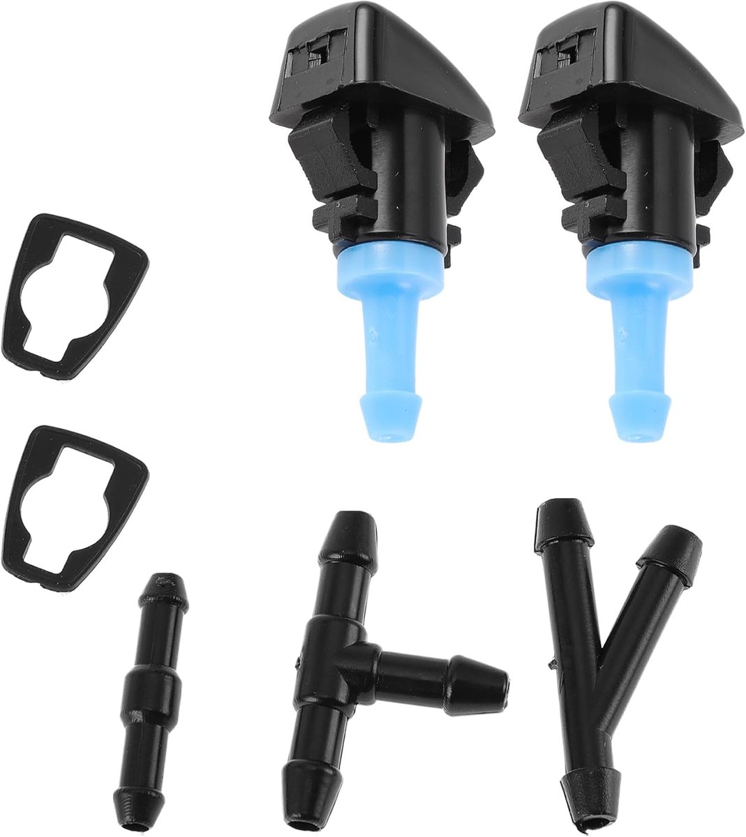 4805742AC Voorruitsproeier voor Jeep Compass 2007-2010 Zwart, Blauw Voorruit-spuitmonden Wisser-Spuitmonden Jet Plastic 1 Set