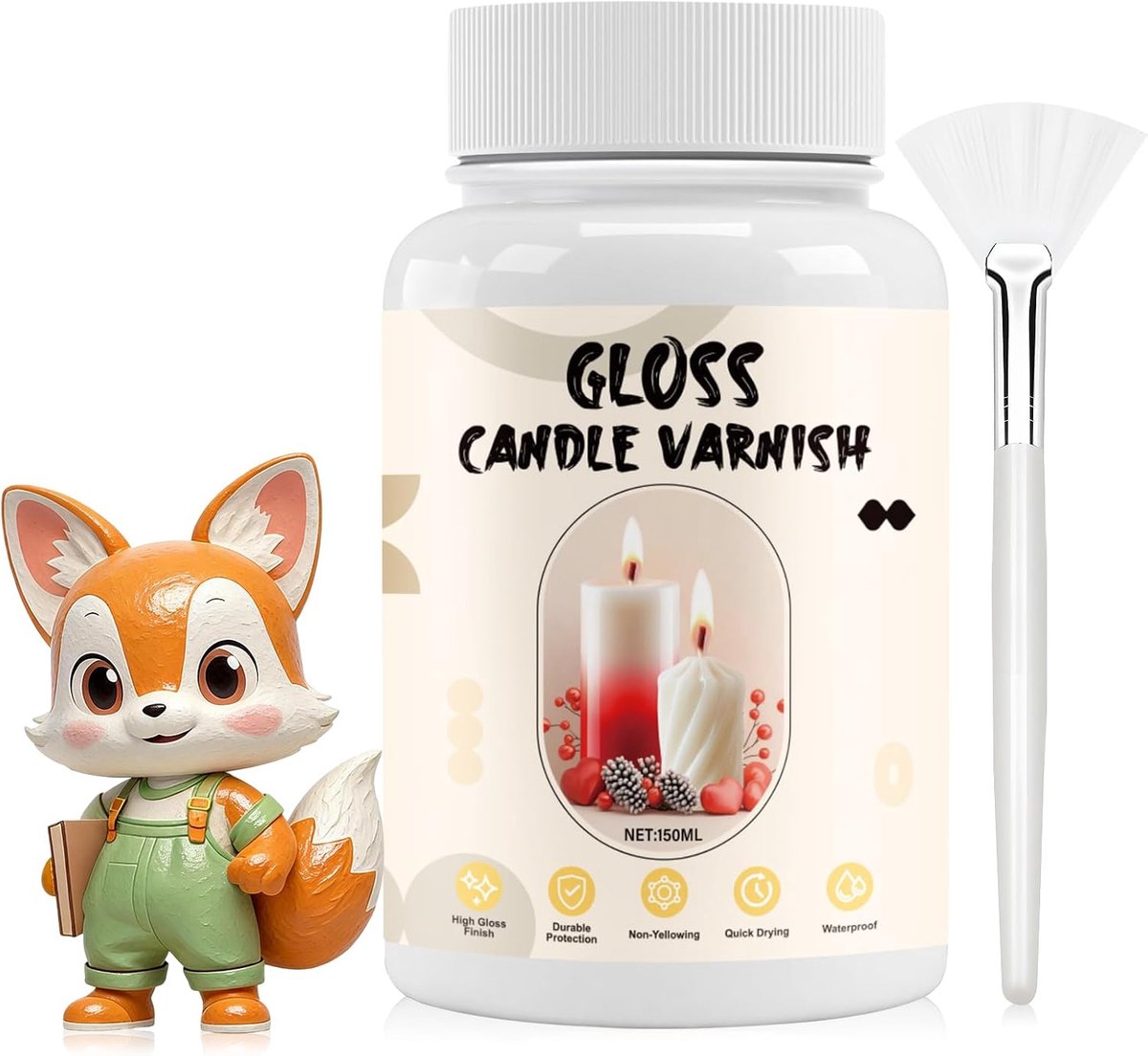 Afdichting voor gietpoeder, gipsverzegeling, droogt helder en glanzend en geschikt voor gips en gipsmengsels, 150 ml