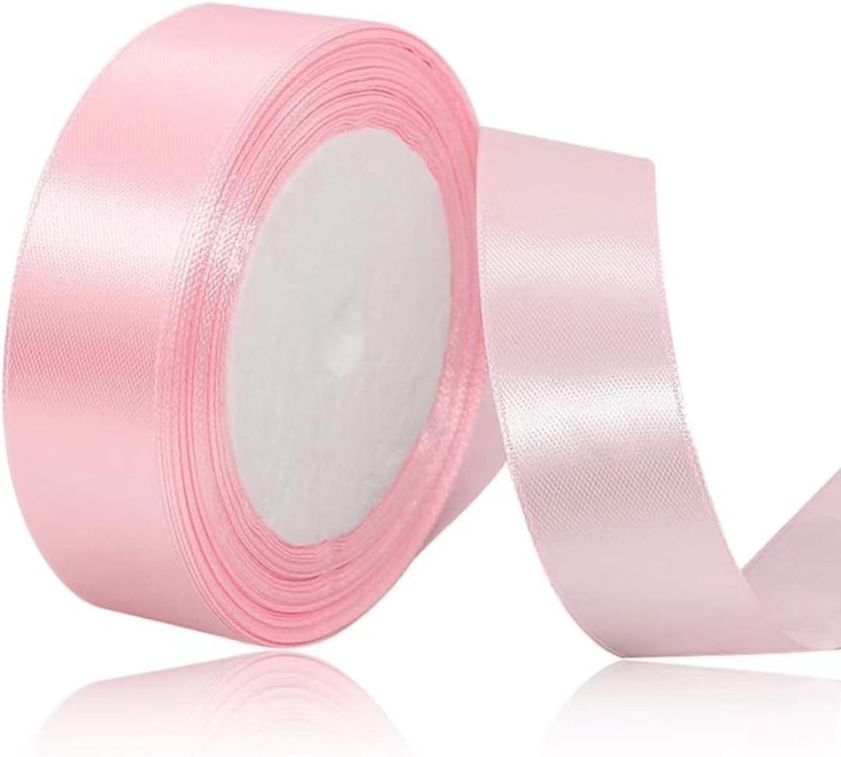 Linten, 25 mm, 23 meter, decoratief cadeaulint, breed lint, stoffen lint voor jurk, bruiloft, doop en verjaardagscadeaus, knutselwerk, decoratief lint, geschenkverpakking